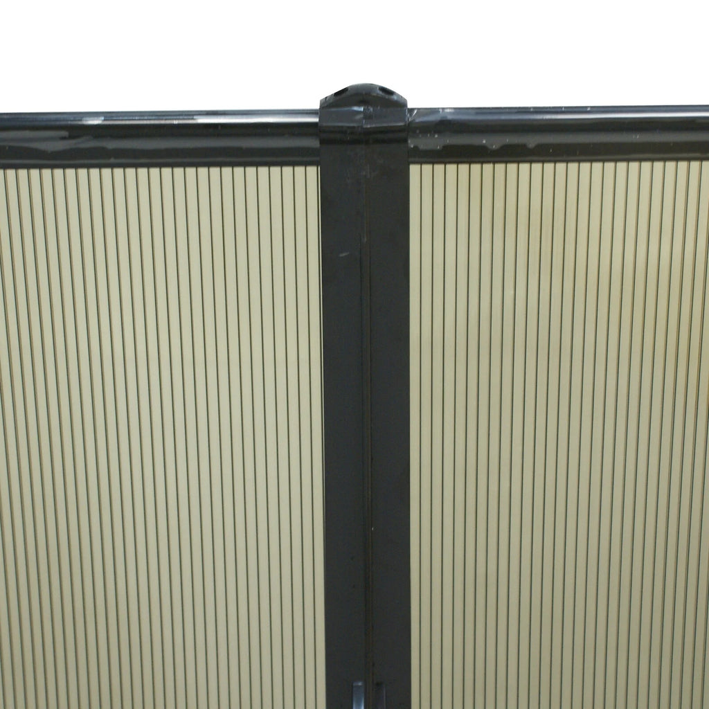 40’’x80’’ Polycarbonate Window Door Awning Canopy with Black Bracket N5469