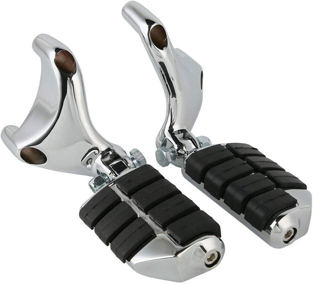 Foot Pegs with Brackets Black Pack of 2 H35115