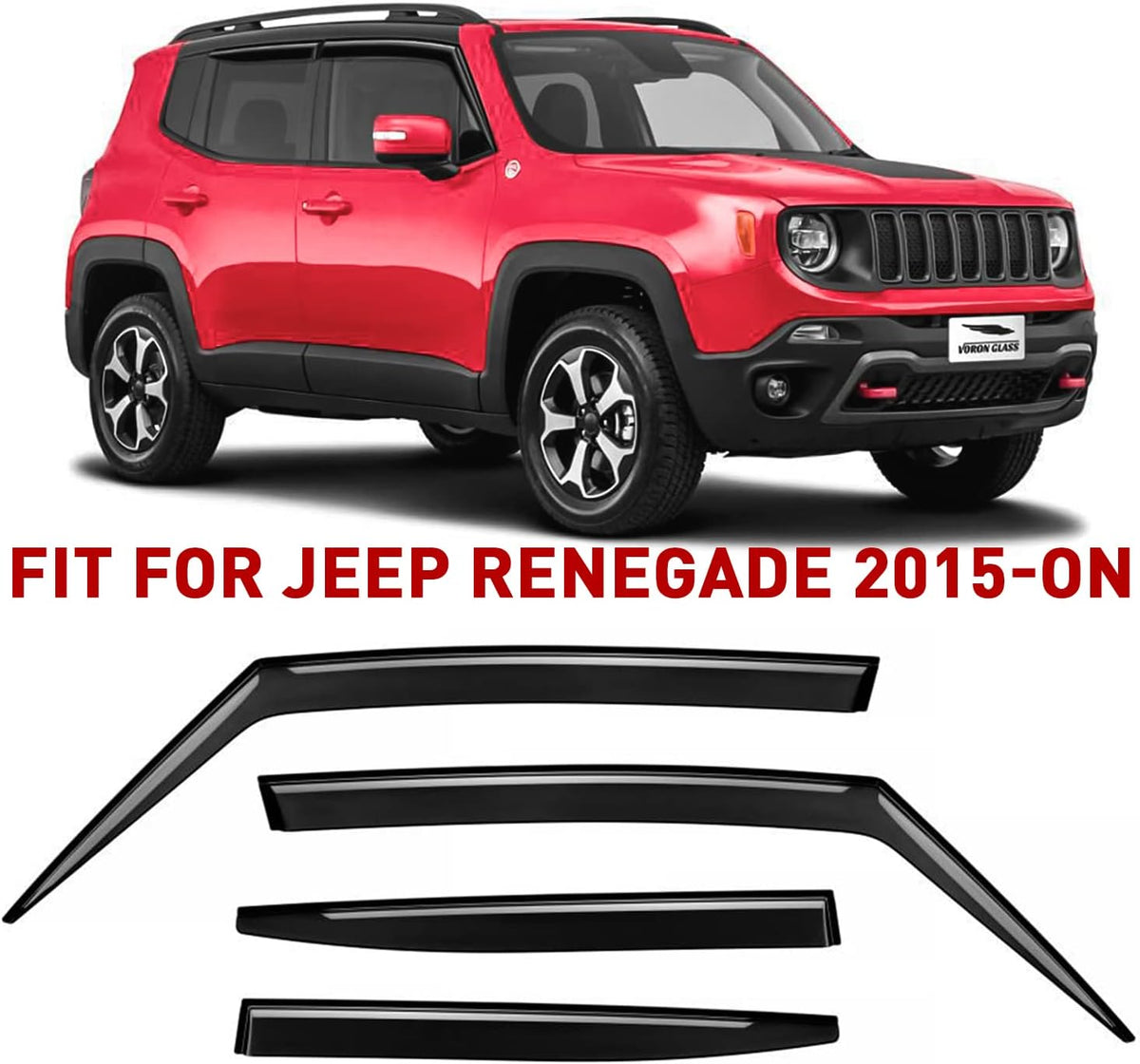 4 Pieces Rain Guards for Jeep Renegade K5560