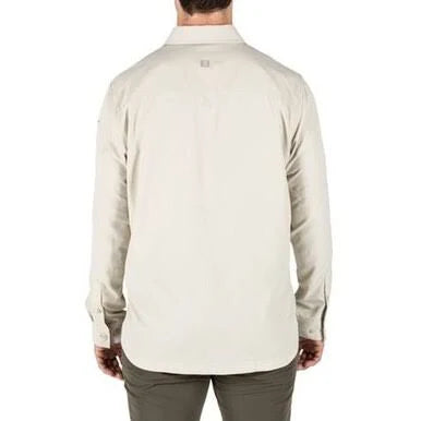 Volcanic Col Men's Long Sleeve Button-Down Shirt, 2 Chest Pockets, 100% Polyester, Regular Fit O477