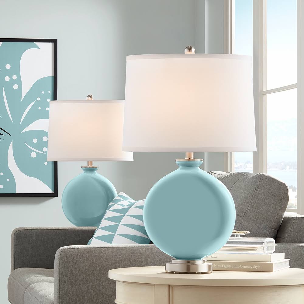 Blue Table Lamp Set of 2 Q5872