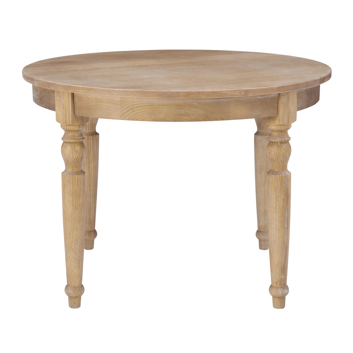 42" Round Rustic Dining Table with Turned Legs W2383