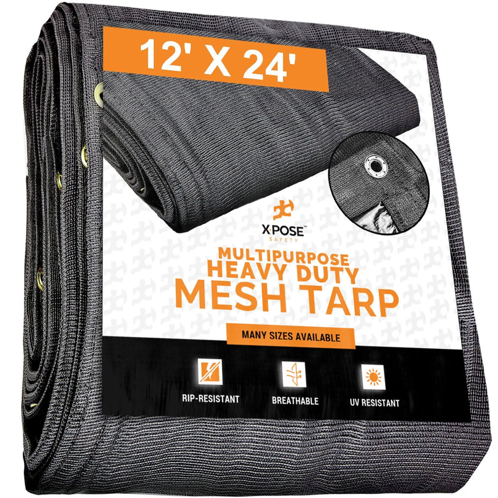 Black Mesh Truck Tarps 12x24 A38839