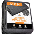 Black Mesh Truck Tarps 12x24 A38839
