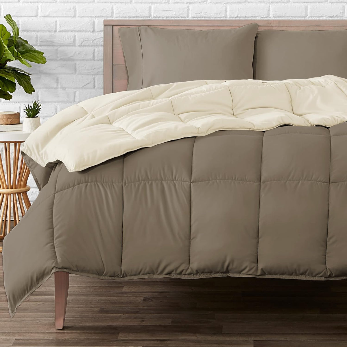 King/California King Comforter, Black/Grey R520708