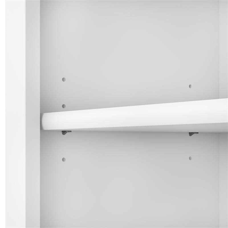 White 5 Shelf Bookcase D7134