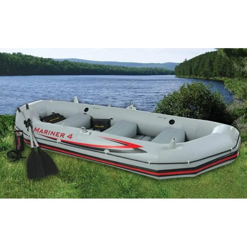 Inflatable Raft Dinghy Boat Set with Motor Mount Kit F836362
