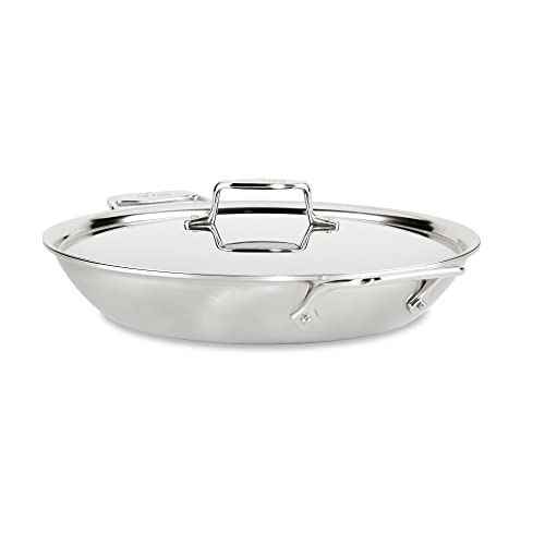 5-Ply Brushed Stainless Steel Universal Pan 4.5 Quart Cookware N802
