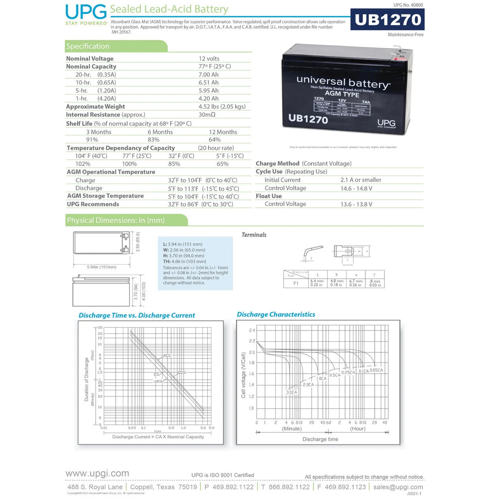 12V 7AH Acid Battery I1004