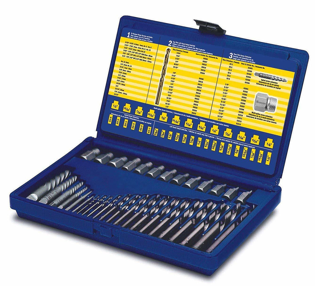 35-Piece Screw Extractor Drill Bit Set V171