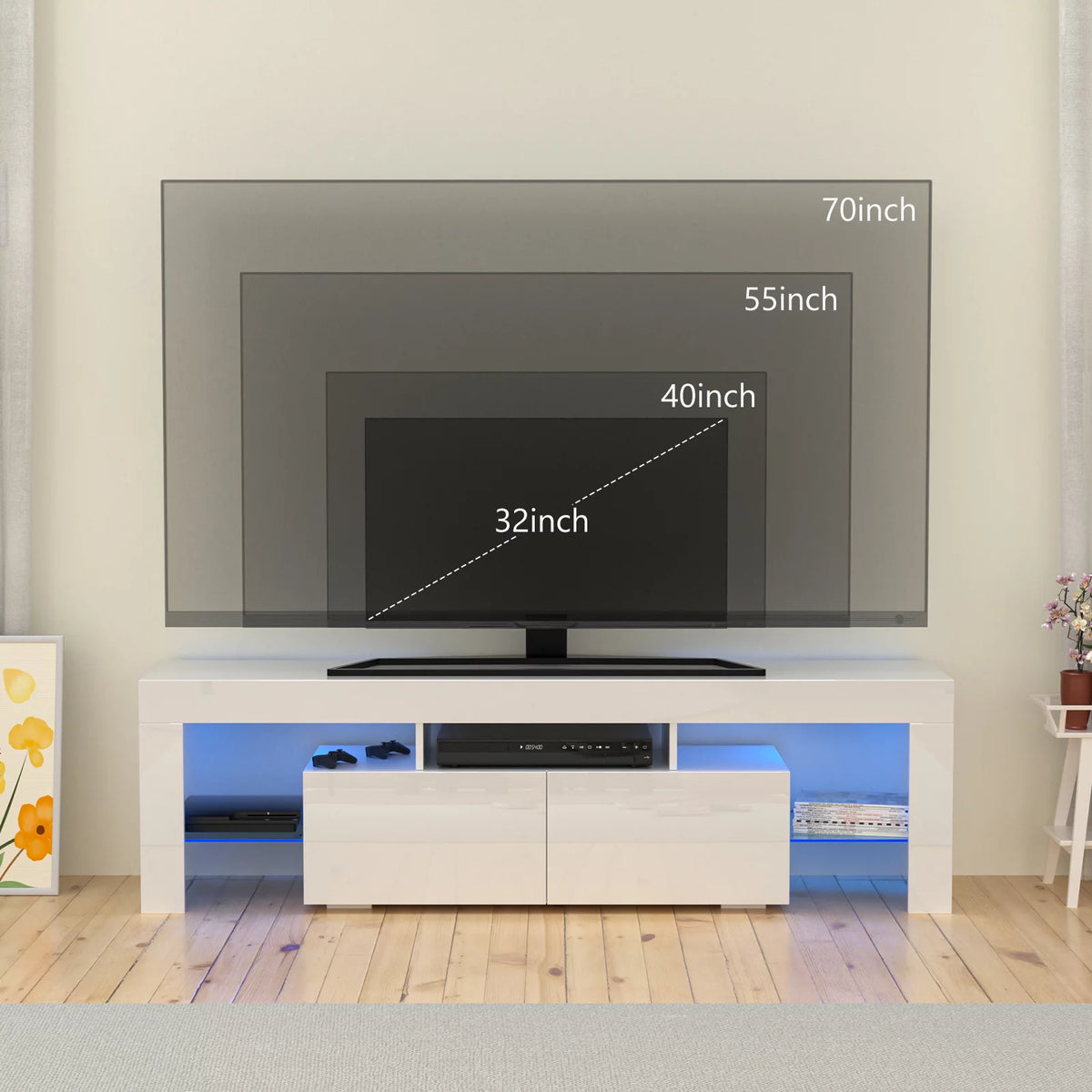 Black TV Stand R845