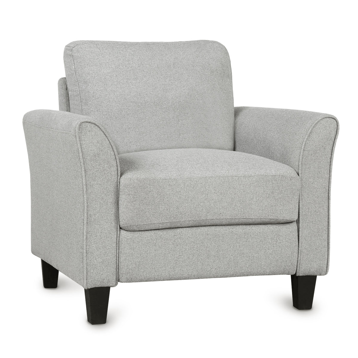 Light Gray Armrest Sofa Loveseat Chair 3-Seat Sofa F522