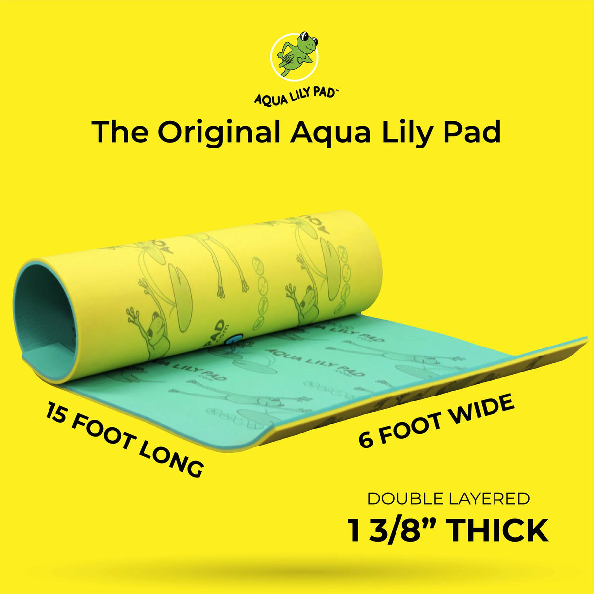 15 Ft Yellow Floating Foam Water Playground Z908221