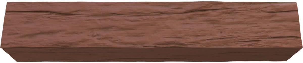 3-Sided Faux Wood Ceiling Beams, 8-in. W x 8-in. H x 8-ft. L, Redwood K1581