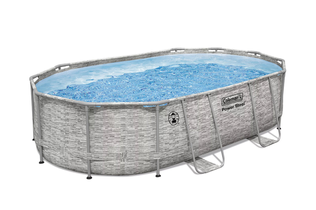 16 ft. x 10 ft. x 42 in. Oval Metal Frame Above Ground Pool Set S2816