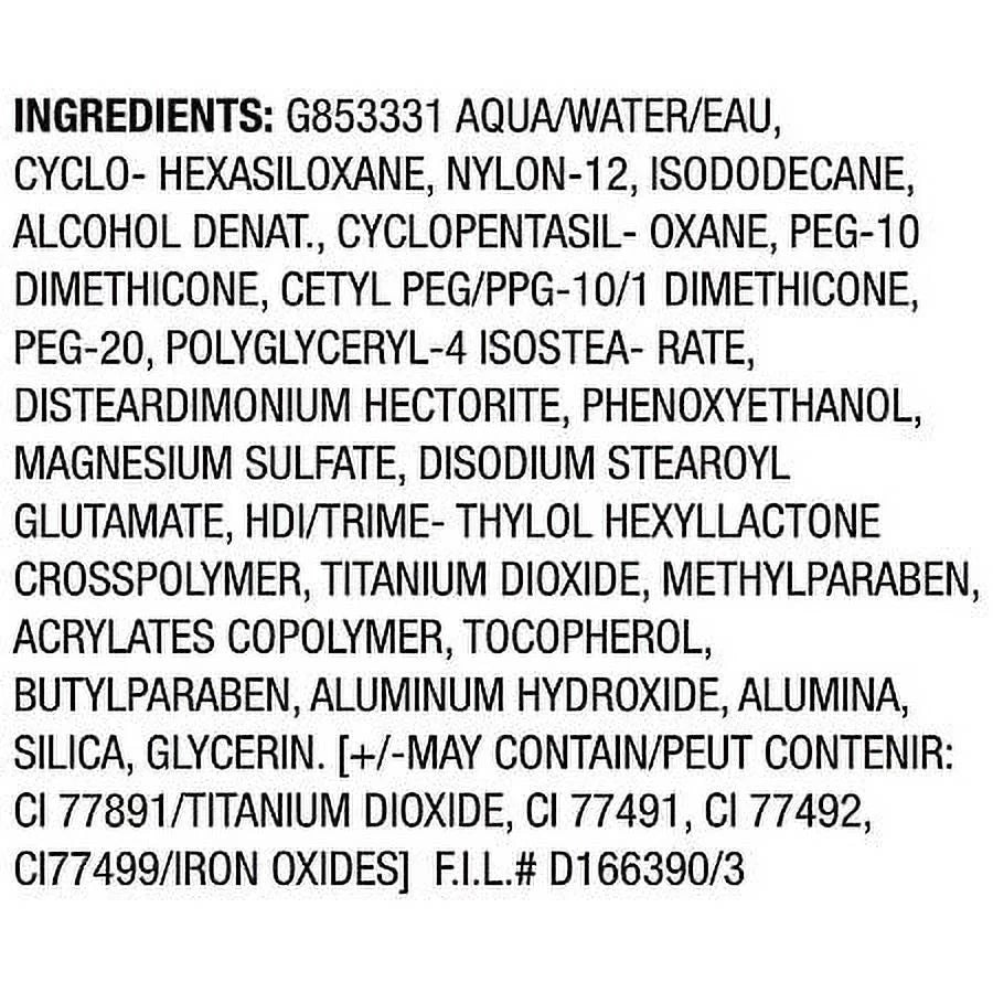Matte + Poreless Liquid Foundation Makeup, Warm Coconut 1.0 fl oz Pack of 2 Z147715