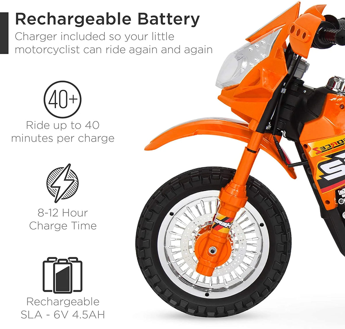 6V Ride On Motorcycle with Training Wheels K80574