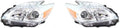 Pair Halogen Head Lights Assembly Unit K6649