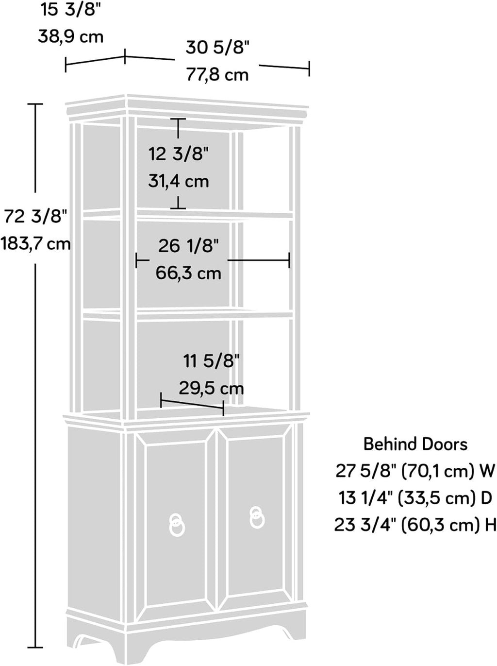 Orchard Oak Finish Library C85725