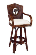Indoor Swivel Rattan Barstool D11933