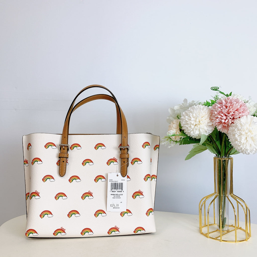 Tote with Rainbow Print Z60577
