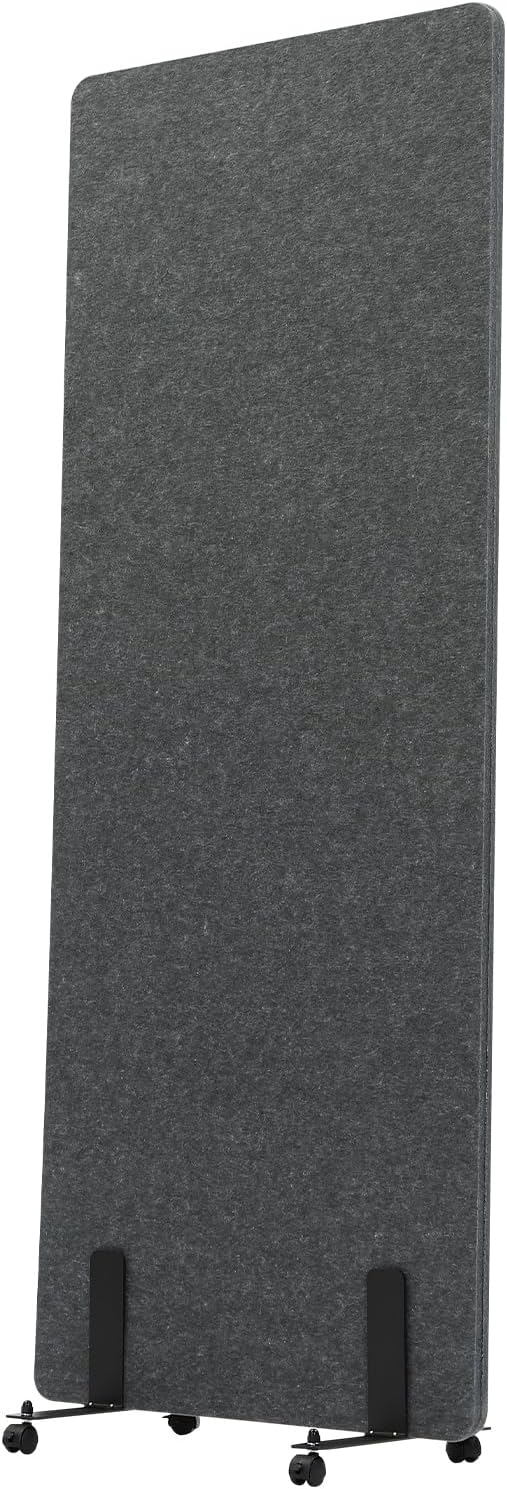 Dark Gray Freestanding Acoustic Room Divider Panel Q929916