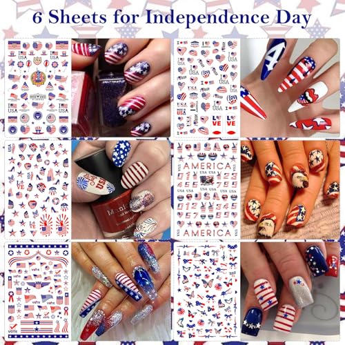 All Holiday Nail Stickers, 30 Sheets Self-Adhesive Nail Art Decals U7663