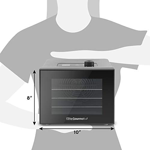 Stainless Steel Trays Food Dehydrator with Adjustable Temperature Controls I657064
