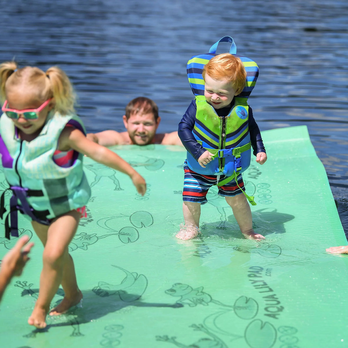15 Ft Yellow Floating Foam Water Playground Z908221