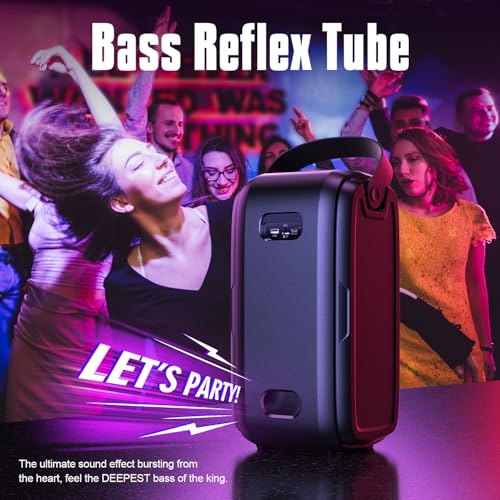 Portable Bluetooth Speaker Wireless Boom Box 180W Outdoor Speaker Y4670