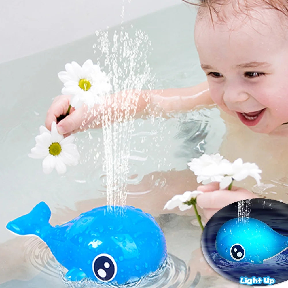 Glow in The Dark Whale Bath Toy W528