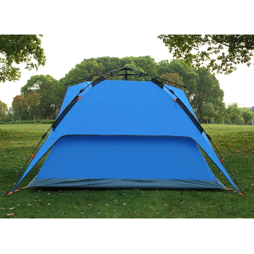 4 Person Double Layer Waterproof Instant Camping Tent Blue U53544