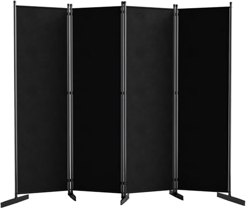 Black 4 Panel Room Divider F6970
