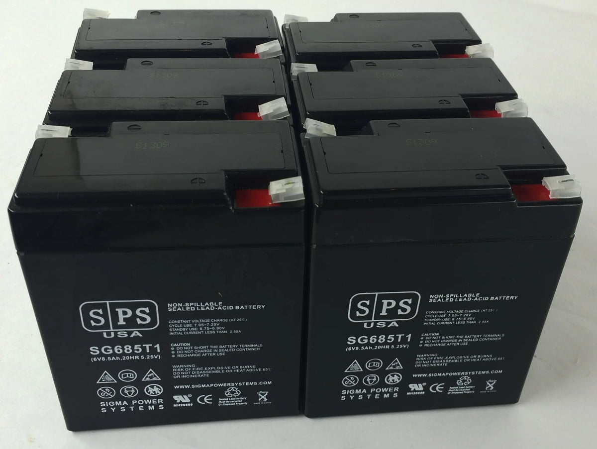 6V 8.5Ah Replacement Battery 6 pack S725204