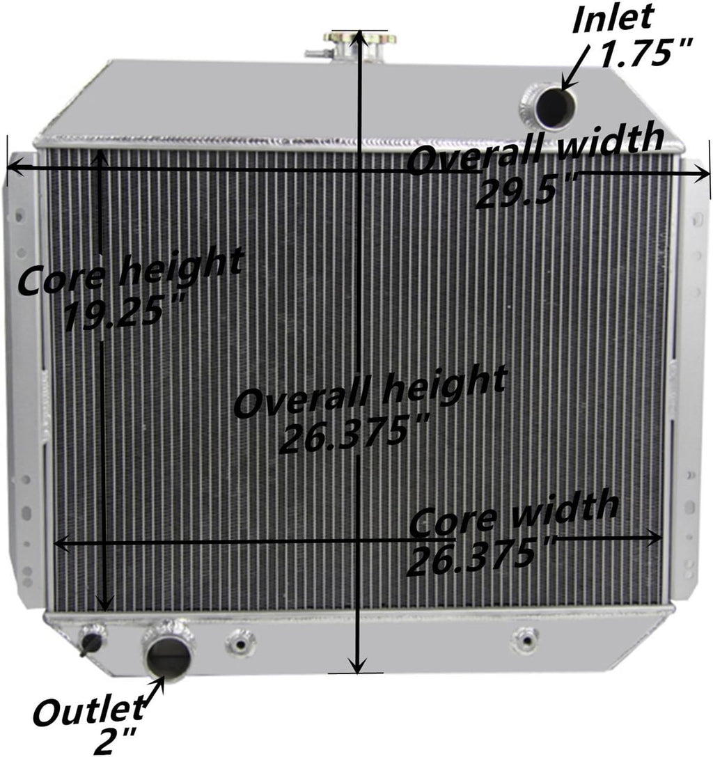 3 Row Aluminum Radiator L71112