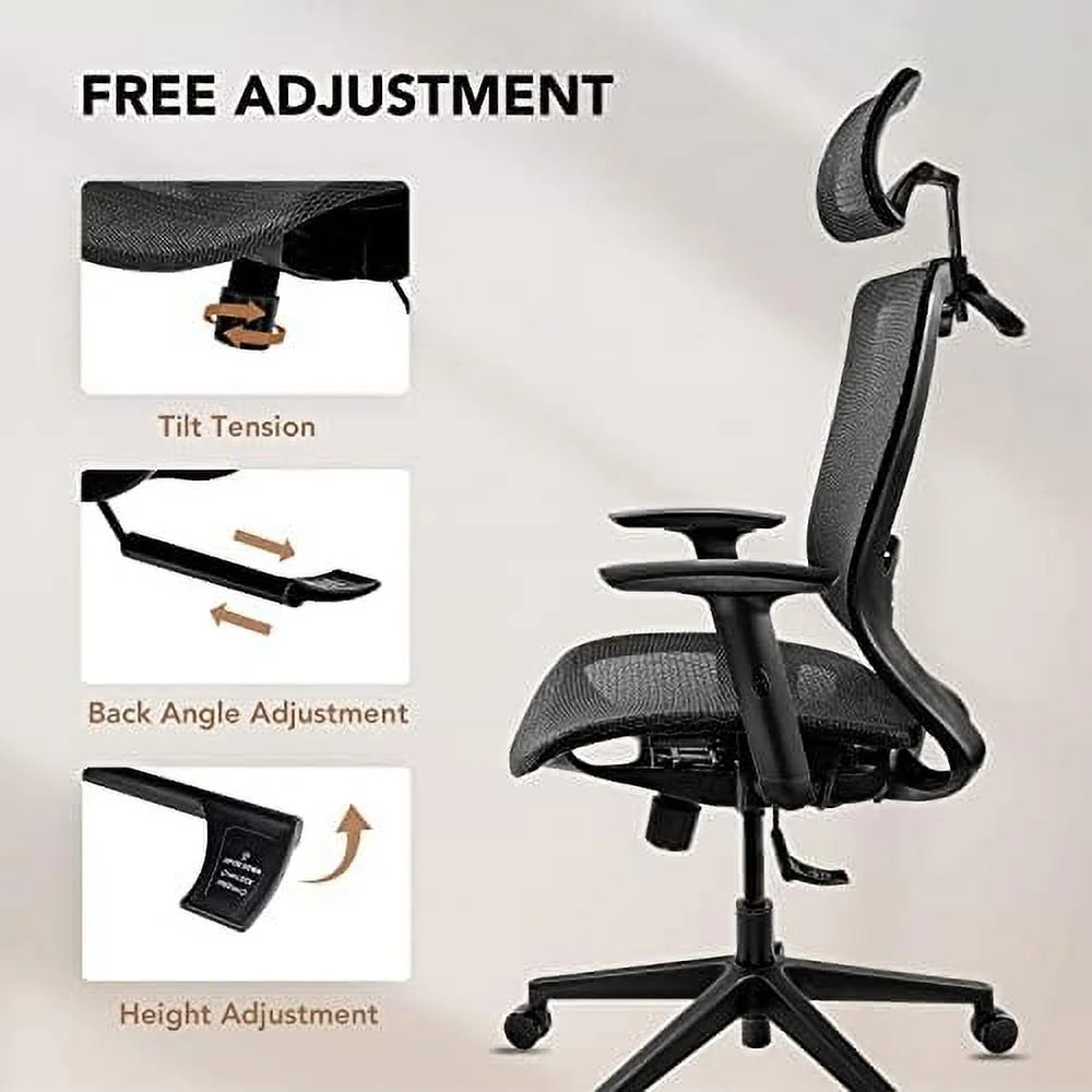 Gray Mesh Ergonomic Swivel Office Chair G361584