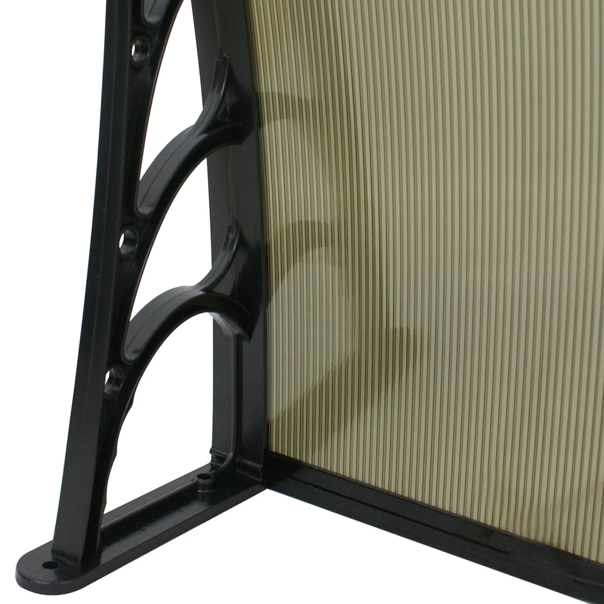 40’’x80’’ Polycarbonate Window Door Awning Canopy with Black Bracket N5469