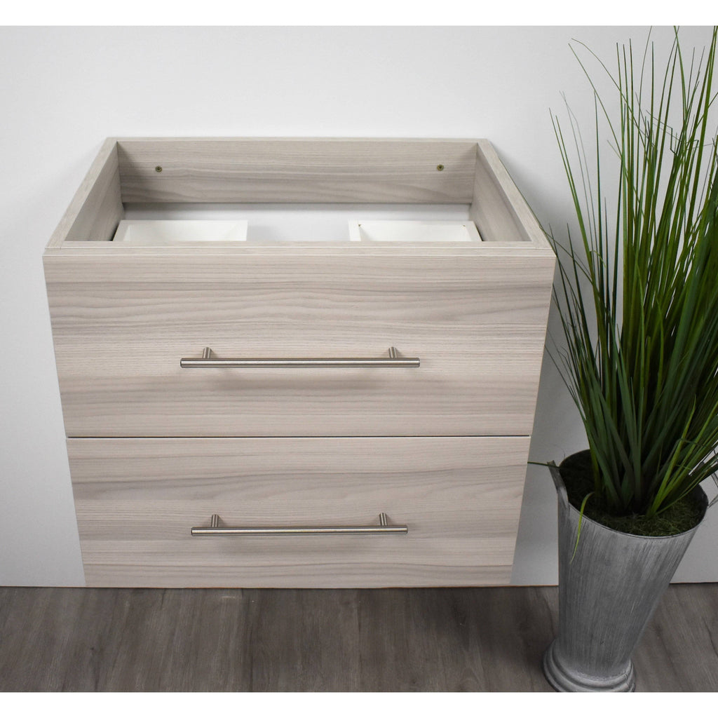 Ash Grey Wall-Mounted Floating Bathroom Vanity Cabinet G7117