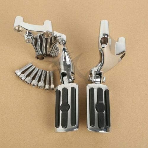 Foot Pegs with Brackets Black Pack of 2 H35115