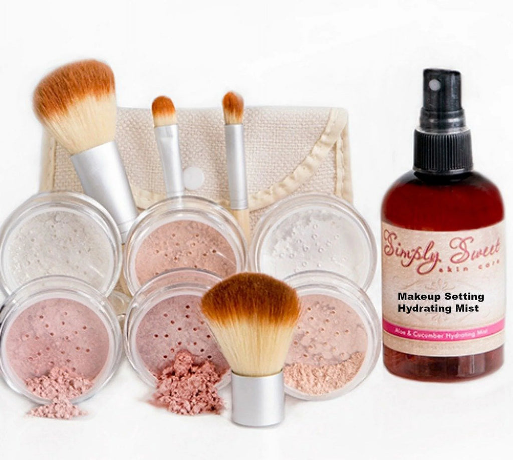 Full Size Mineral Makeup Set Matte Foundation Sheer Powder Cover C66466