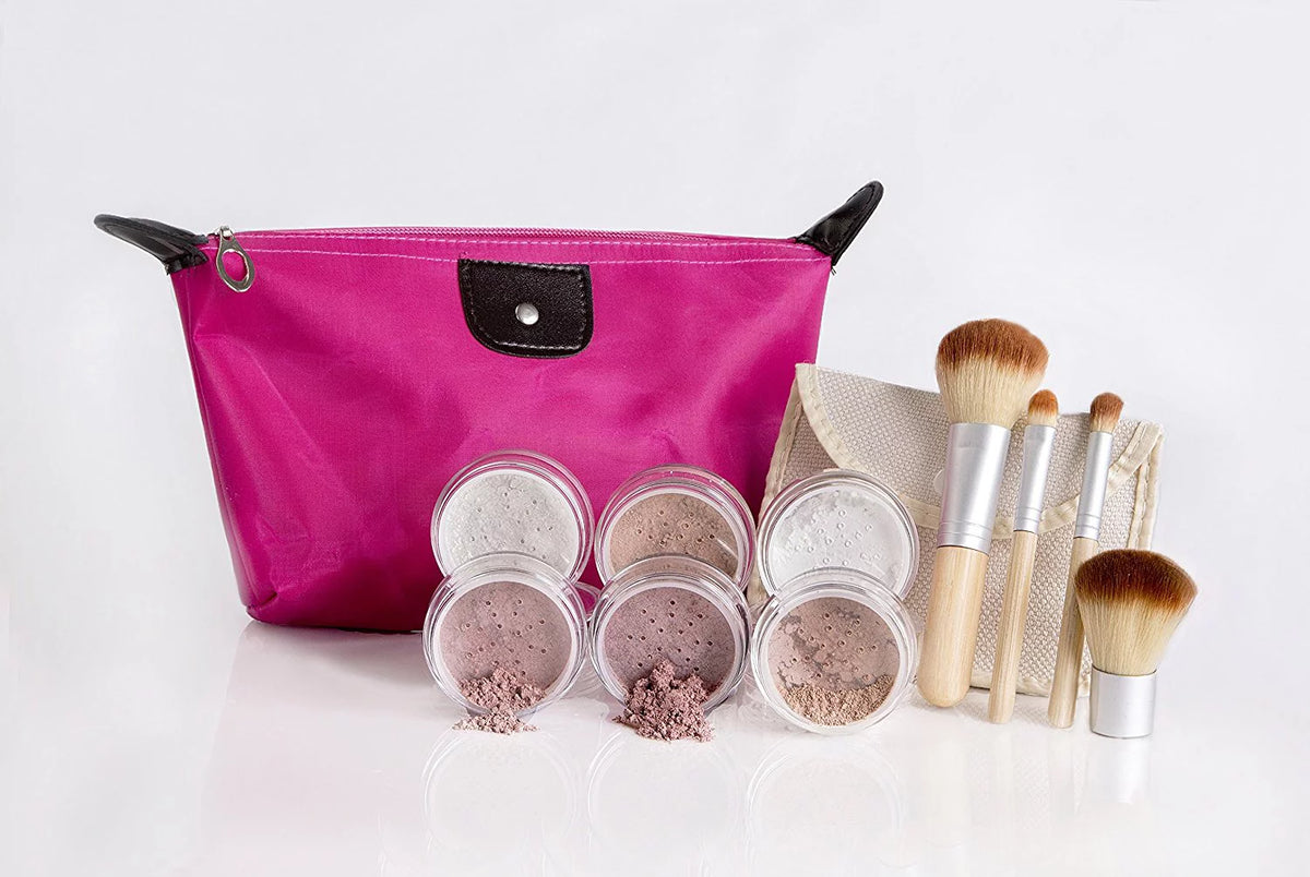 Full Size Mineral Makeup Set Matte Foundation Sheer Powder Cover C66466