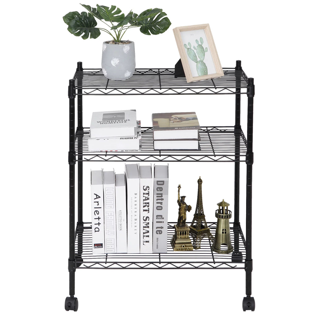 Rolling Kitchen Cart Black Z151