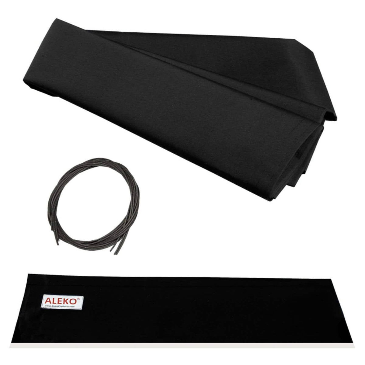 10 x 8 ft. Retractable Awning Fabric Replacement Black O477545
