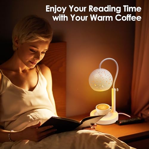 White Electric Candle Warmer Lamp with Timer and Remote Controls X926