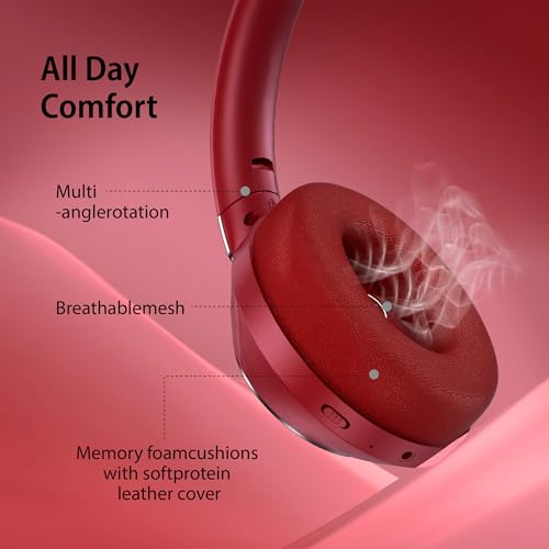 Active Noise Cancelling Wireless Bluetooth Over Ear Headphones with Mic S2520