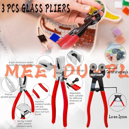 Stained Glass Kit with Diamond Grinder Bit and Soldering Iron Y535783
