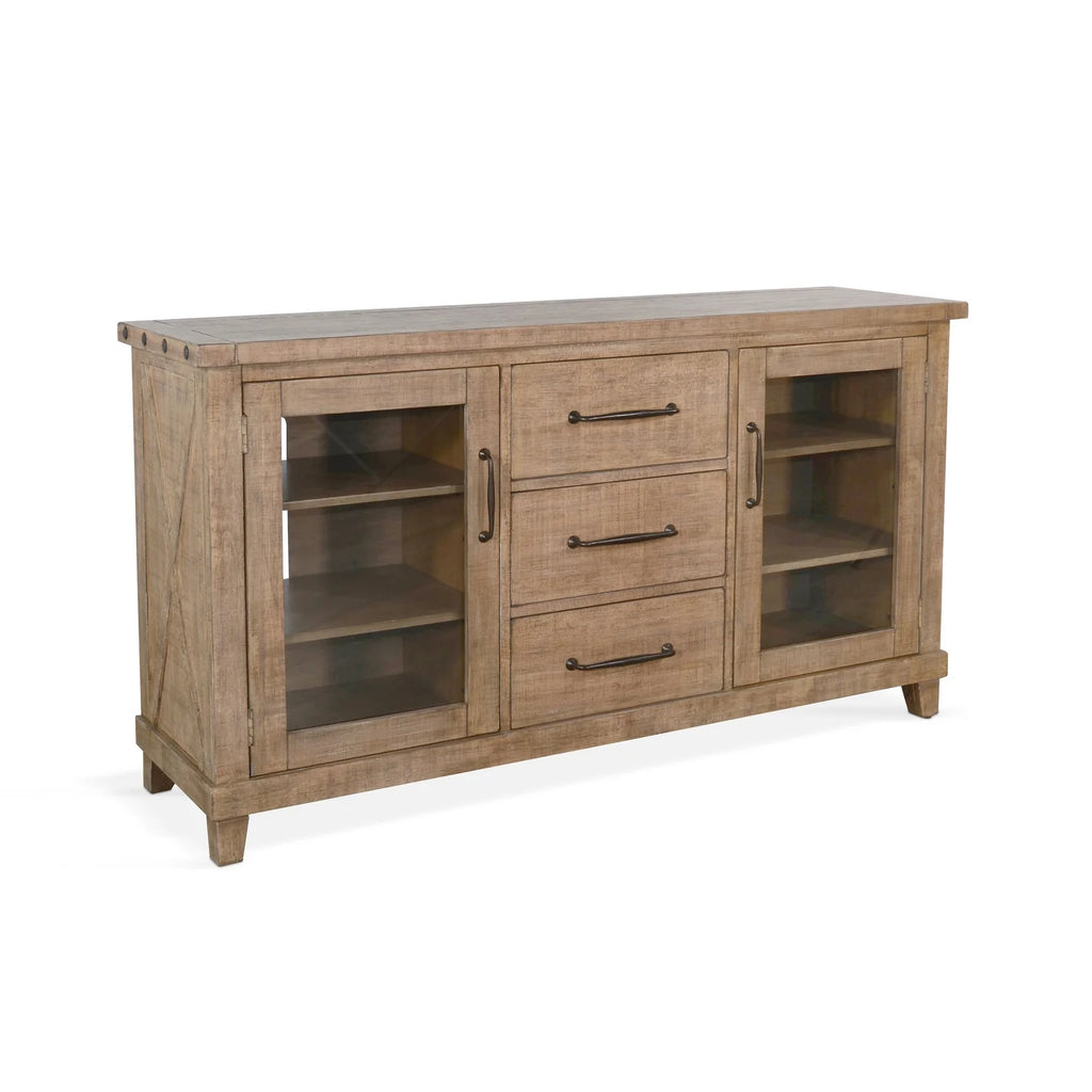 Light Brown Mahogany Wood Server P147734