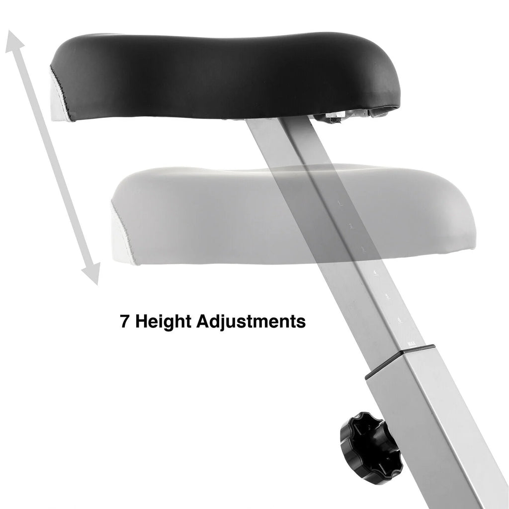 Folding Indoor Cycling Exercise Bike 10-Levels Resistance L9431