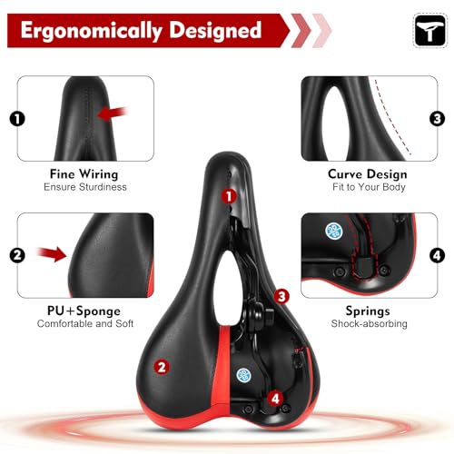 Foldable Adjustable Universal Scooter Seat Replacement with PU Cushion Aluminum Rod I713291