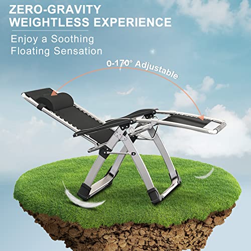 Zero Gravity Folding Lounge Chair with Removable Cushion O135025